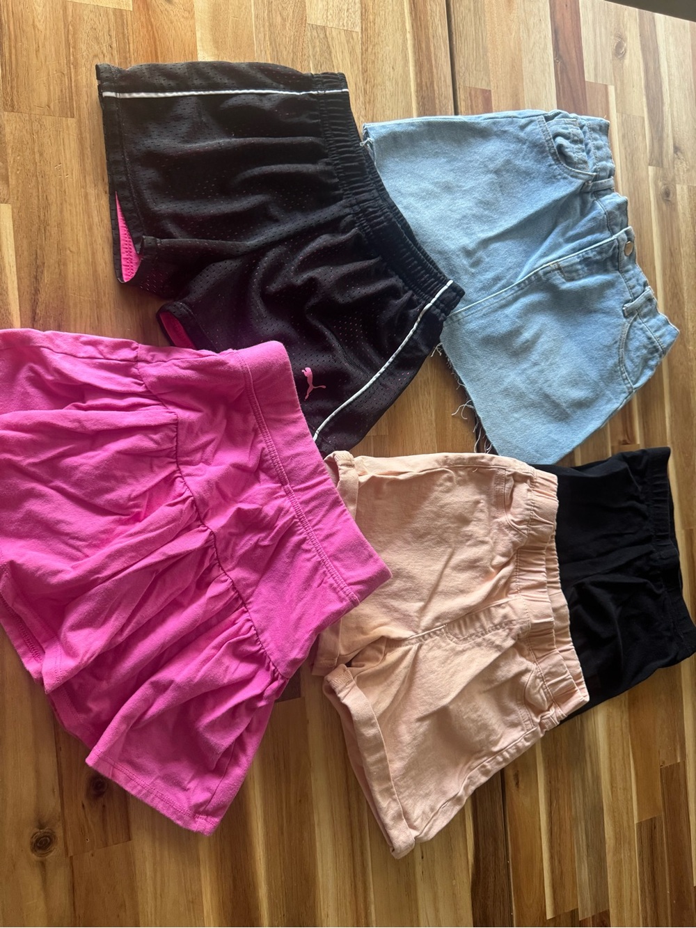 Girls 7/8 Bottoms Bundle back to school summer fall casual denim skirt trendy